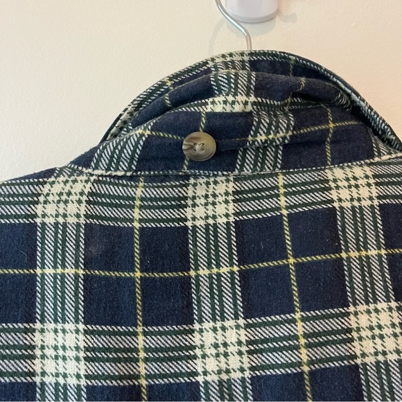 West 353 Quilted Flannel Shirt Jacket XXL Plaid Blue Lined Snap Button Workwear - Picture 10 of 12